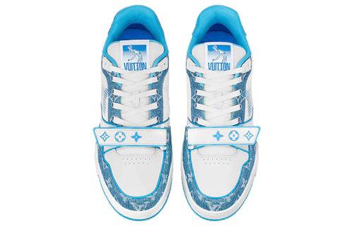 Sneaker LV monogram Trainer white/blue